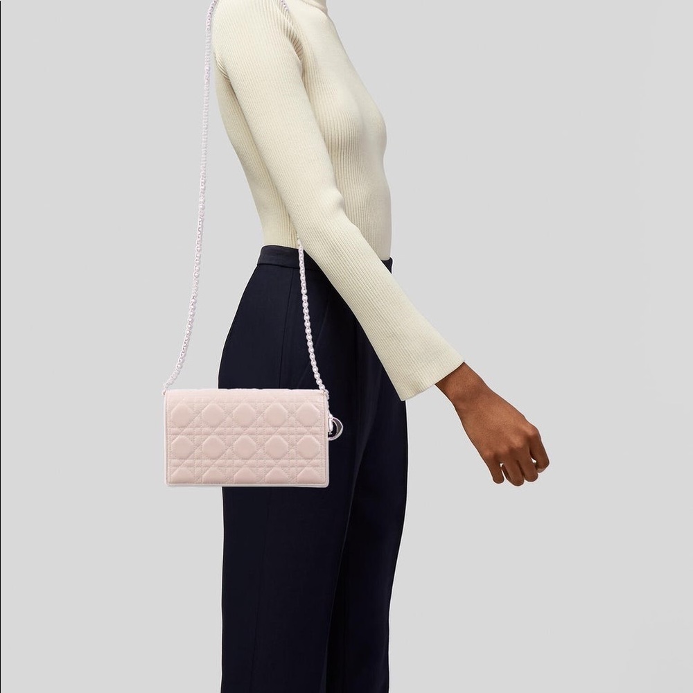 Lady Dior Cannage Clutch on Chain
